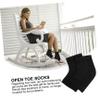 BIUDECO 4pairs Elastic Gel Heel Socks Open Toe Socks for Foot Care Ankle Pain Relief Moisture Locking Toeless Design for Men Women view 4
