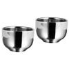 FOYTOKI 2pcs Men's Shaving Soap Bowl Stainless Steel Shaving Brush Travel Easy Bubble Comfortable Shave Barber Tool view 1