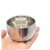 FOYTOKI 2pcs Men's Shaving Soap Bowl Stainless Steel Shaving Brush Travel Easy Bubble Comfortable Shave Barber Tool view 2