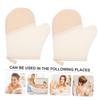 MUSISALY 2pcs Exfoliating Bath Gloves Flax Body Scrub Gloves for Shower and Lightweight Rubbing for Home Use Skin Exfoliation and Dead Skin Removal view 3