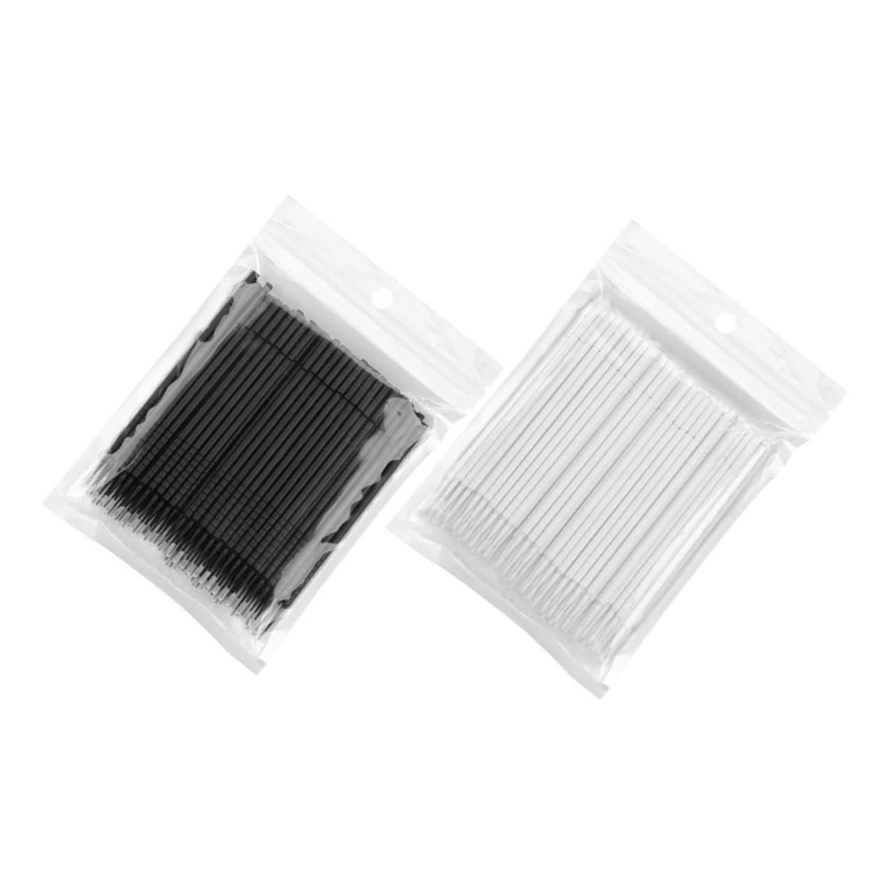 BIUDECO 200pcs Small Eyelash Cleaning Swabs Simple Makeup Removal Applicators for Home Professional Use Beauty Tool for Eyelash Extensions and Daily Care