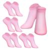 minkissy 5pairs Moisturizing Silicone Gel Foot Socks for Dry Cracked Feet Care Comfortable Reusable Soft Silicone Socks for Spa Use Elastic Fit for Women view 1