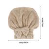 FRCOLOR Hair Drying Cap for Women 3 Pack Soft Cloth Absorbent Hair Cap Butterfly Embellishment Gentle Hair Care view 2