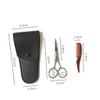 FRCOLOR 2sets Eyebrow Scissors Stainless Trimmer for Eyebrow Grooming and Beard Styling for Home and Salon Use and Easy to Handle view 4