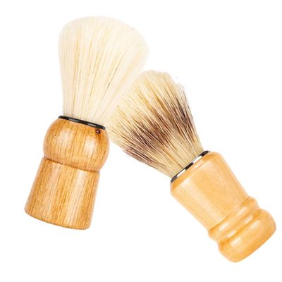 BIUDECO Men's Shaving Brush Set 2pcs Shave Brush Barber Accessories Wood Handle