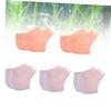 COLLBATH Pedicure Heel Crack Treatment Pairs Silicone Cushion Sleeves for Dry Cracked Heel Pain Alleviation Running Walking view 2