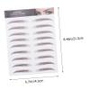 Outanaya Chemo Patients False Eyebrows Waterproof Eye Brow Stickers Temporary Brow Tattoos Instant Full Brows 9 Sheets Kit view 2