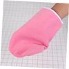 HONMEET Wax Liners Mitts Foot Covers for Manicure Cloth Gloves Booties Heat Retention Washable Pink view 4