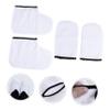 FRCOLOR Polyester Flannel Spa Waxing Kit Roll Wax Gloves Booties for Home Care view 2