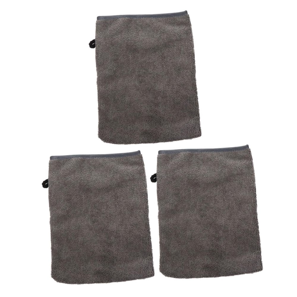 Healeved 3pcs Makeup Removal Gloves Cleaning Face Mitts Microfiber Face Wash Mitts Makeup Accessory