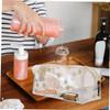 2pcs Transparent Cosmetic Bag Toiletry Bag Clear Makeup Bag Strawberry Clear Travel Makeup Bag Transparent Purse Make up Organizer Bag High Capacity PVC Wallet Girl(Yellow) view 4