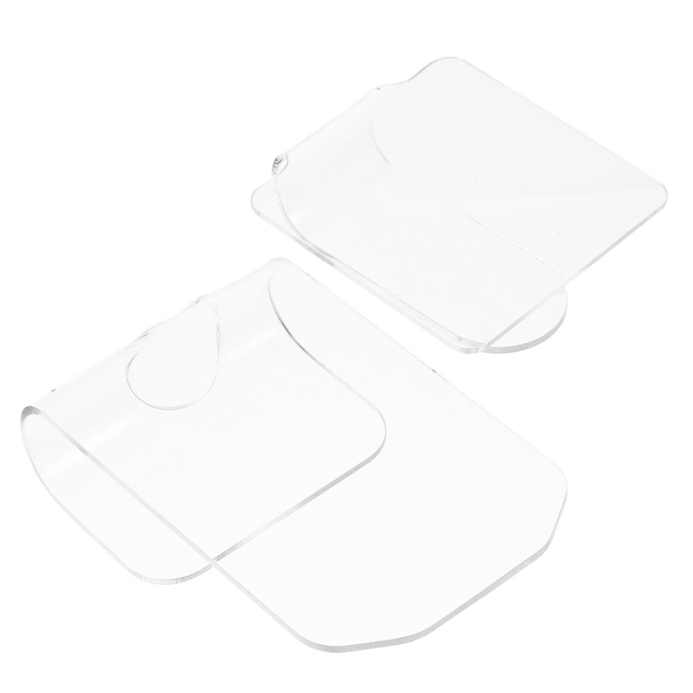 WOONEKY 2pcs Professional Manicure Nail Art Palette Mixing Trays for Manicure Cosmetics