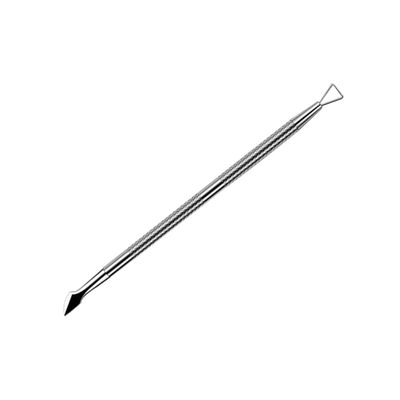 BIUDECO 2pcs Stainless Steel Cuticle Remover Nail Pusher Tool for Manicure Pedicure Care Ergonomic Design for Easy Use Practical Nail Art Accessory Silver
