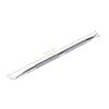 BIUDECO 2pcs Stainless Steel Cuticle Remover Nail Pusher Tool for Manicure Pedicure Care Ergonomic Design for Easy Use Practical Nail Art Accessory Silver view 2