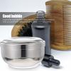 BIUDECO 1pc Stainless Steel Shaving Soap Bowl Lid Foaming Container for Men Practical Shaving Tool for Home and Barber Shop Use view 4