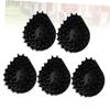 COOLHIYA 5pcs Household Cleaning Brush Head for Steam Washers Multi-Purpose Hair Brush Accessories for Home Use Black view 2