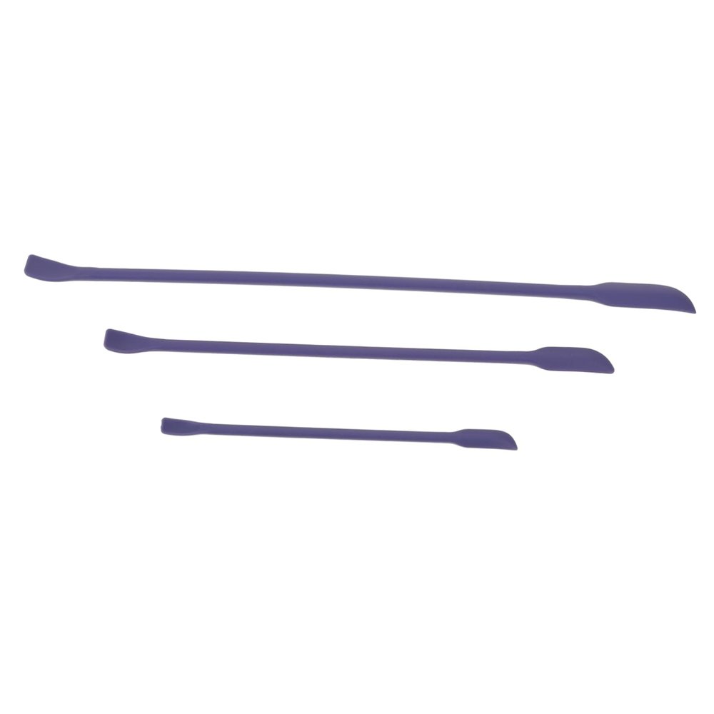 IWOWHERO 3pcs Mini Silicone Makeup Spatula Set Double-ended Scrapers for Skincare and Cosmetics Durable and Portable Beauty Tools Color for Precise Application