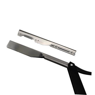 FRCOLOR 2pcs Manual Straight Shaving Razor for Men Barber Tool for Beard and Hair Portable Design for Travel Safe Shaving Experience Minimal Skin Irritation