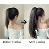 20Inch Women Solid Color Synthetic Long Straight Clip In Ponytailtail Hair Extensions view 4