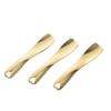 HONMEET 3pcs Zinc Alloy Cream Spoon Eye Massage Tool Beauty Spatulas Eye Fatigue Relief Treatment Gold view 1