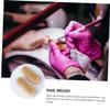 FOYTOKI 4pcs Fingernail Brush Wooden Nail Brush Natural Boar Bristles for Pedicure Hand Foot view 3