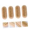 FOYTOKI 4pcs Fingernail Brush Wooden Nail Brush Natural Boar Bristles for Pedicure Hand Foot view 4