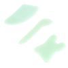 BCOATH 3pcs Gua Sha Therapy Accessories Kit Jade Scraping Plates Facial Scraper Eye Massager Skin Care Tool view 1