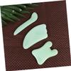 BCOATH 3pcs Gua Sha Therapy Accessories Kit Jade Scraping Plates Facial Scraper Eye Massager Skin Care Tool view 3