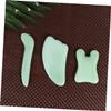 BCOATH 3pcs Gua Sha Therapy Accessories Kit Jade Scraping Plates Facial Scraper Eye Massager Skin Care Tool view 4