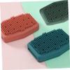 OHPHCALL 3pcs Silicone Bath Body Brush Exfoliating Scrubber for Back Cleaning Food-Grade Material Easy to Dry Spa Experience Massage Exfoliation Red Green Blue view 3