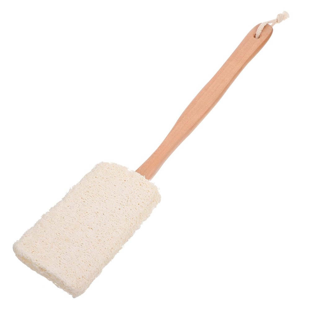 Healeved Natural Loofah Bath Body Brush for Exfoliation Dual-use Shower and Dish Cleaner Comfortable and Durable Light Yellow for All Skin Types