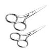 BIUDECO 2pcs Professional Eyebrow Shaping Kit Multi-use Scissors Stainless Cutting for Women Beard Nose Hair view 1