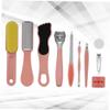 BIUDECO Stainless Steel Tool Set Foot File Scraper Heel Scraper for Feet Professional Home Use view 3