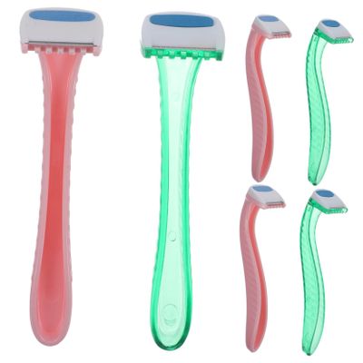 BIUDECO 6pcs Body Hair Razor for Women Safe and Trimmer for Legs Arms and Intimate Areas Portable and Lightweight Shaver Ergonomic Design for Easy Use Random Color