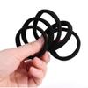 10pcs Black Hair Bands for Thick Hair, Elastic Hair Ties, Cotton Seamless Hair Bands, No Crease Damage view 2