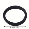 10pcs Black Hair Bands for Thick Hair, Elastic Hair Ties, Cotton Seamless Hair Bands, No Crease Damage view 3