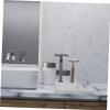 Outanaya 1pc Fashionable Three--one Stand Compact Design Smooth Edges for Safety for Organized Countertops for Manual and Shaving Brushes view 2