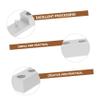 Outanaya 1pc Fashionable Three--one Stand Compact Design Smooth Edges for Safety for Organized Countertops for Manual and Shaving Brushes view 4