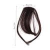 IWOWHERO 2pcs Temples Design Women Clip Bangs Hair Clip Extensions Fake Grey Bangs view 2