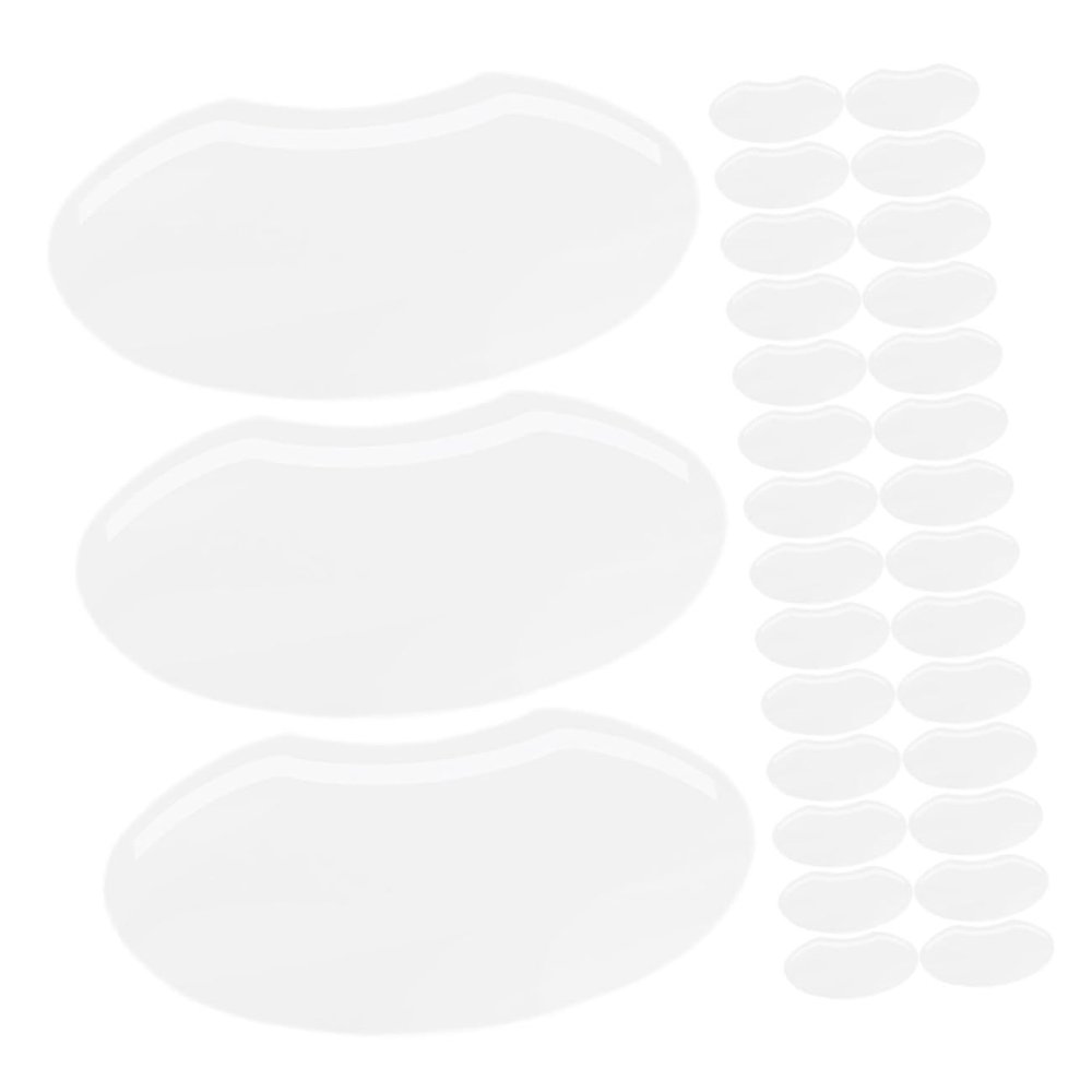 OSOLADY 30pcs Hair Cutting Eye Shields Transparent Salon Visors for Haircuts Pet Material Comfortable and Practical Protective Shields for Hair Cutting and Dyeing