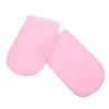GOOHOCHY Moisturizing Paraffin Wax Mitts for Hands Comfortable Spa Gloves for Women for Hot Wax Treatments Reusable Hand Covers for Skin Care and Relaxation Pink White Edge view 1