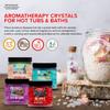 Spazazz Hot Tub Aromatherapy Destination Collection Bath Salt Crystals Four- 4oz Pack - Aloha Paradise, Big Apple, City of Love, Cherry Blossom - Bath Salts Perfect for Hot Tubs, Baths, and Foot Soaks view 2