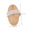 Outanaya 1set Natural Bamboo Bath Brush Foot Scrub Kit Double-Sided Exfoliating Body Shower Brush and Long Handle Back Scrubber for and Relaxation view 4