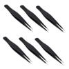 FOYTOKI 6pcs Eyelash Tweezers Thicker Material Safe Environmental Ideal for Lash Application Removal view 1