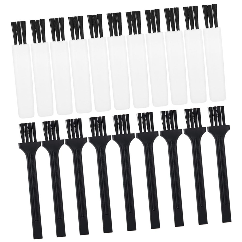 FOYTOKI 30pcs Electric Shaver Cleaning Brush for Beard and Hair Clippers Ergonomic Design Mini for Easy Storage for Keyboard Fans and Car Dashboard Cleaning