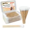 200 Pcs Large Cotton Swabs for Pet Care, 6 Inch Long Cotton Swabs with Bamboo Handle, Professional Dog Ear Swabs, Absorbency Big Cotton Tips, Pet Cleaning Solution Supplies view 1