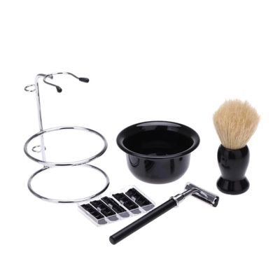 FRCOLOR Hand Shaver Razor Suit Heavy Shaving Soap Bowl Shaving Set for Men Boyfriend