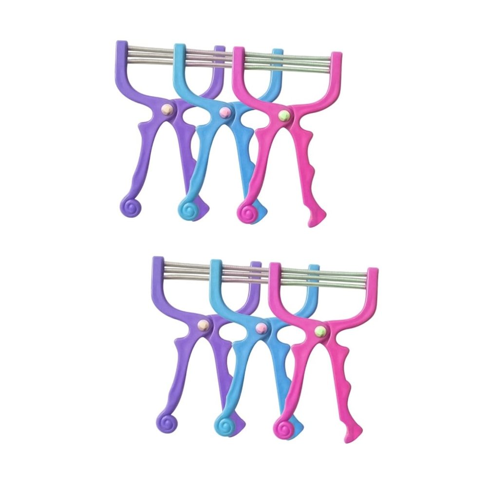 FOYTOKI 2sets Spring Facial Hair Shavers Facial Hair Epilators for Women Men for Smooth Skin 3pcs*2