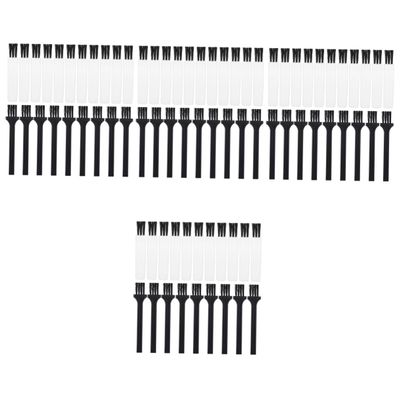 FOYTOKI 120pcs Mini Shaver Cleaning Brush Professional Beard Razor Trimmer Tools Compact Plastic Brushes for Keyboard Fan Car Dashboard and Small Gaps