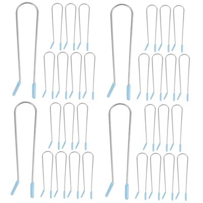 FOYTOKI 4sets Electric Hot Curlers Replacement Clips Hair Roller Securing Pins Clamps Blue 8pcs*4